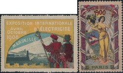 Vignetten, Album mit über 100 Stück, meist Europa