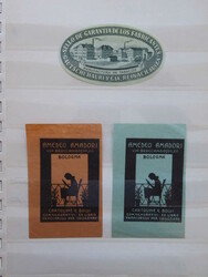 Vignetten, Album mit über 100 Stück, meist Europa