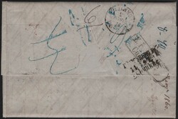 1860, Portobrief von MOSKAU mit viel Inhalt nach Zürich, div. ...
