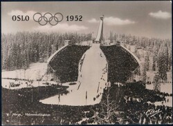 Oslo 1952, offiz. Karte der Skisprungschanze