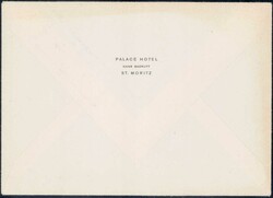 St. Moritz 1948, Umschlag vom Hotel Palace St. Moritz mit passender ...
