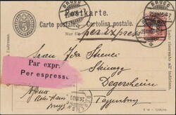 Stehende Helvetia, Album mit 44 Belegen, dabei Wertbriefe, Express- ...