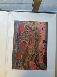 Hans Erni , grosse Mappe mit 6 versch. BilderAutomatically generated ...