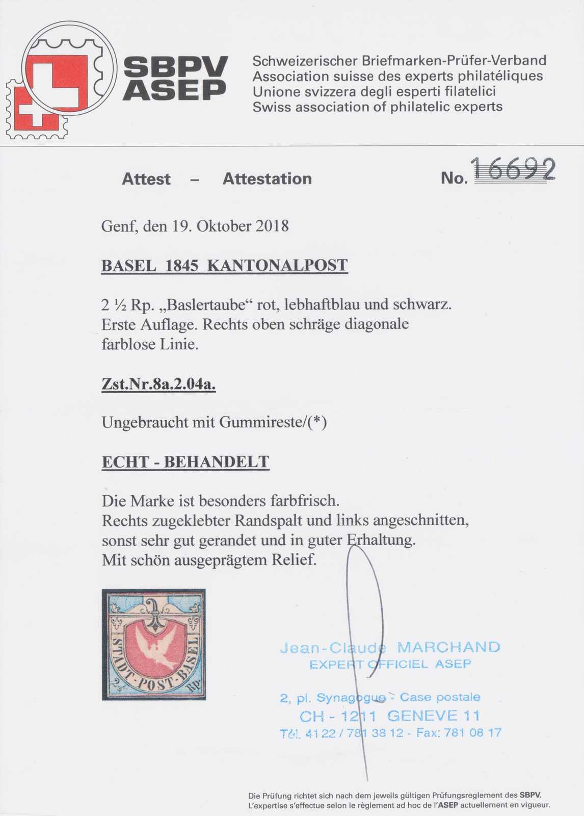 Image 1 for lot number 2347 for 15th Pilatusmail-Auktion