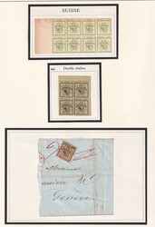 Fälschungen von Fournier, Spezialsammlung von Kantonalmarken, ...