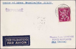 1810: Belgien - Flugpostmarken