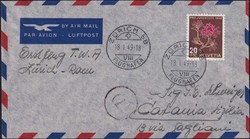 1949, Brief vom Erstflug Zürich-Rom, SLH 280.-Automatically ...