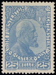 1916, 25c ultramarin, 500.-Automatically generated translation:1916, ...