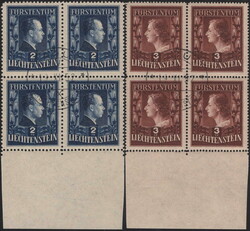 1951, Serie Fürst und Fürstin im Viererblock (2), 1850 ...