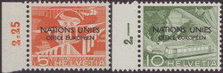 5675: Schweiz Europäisches Amt der Vereinten Nationen ONU - Dienstmarken