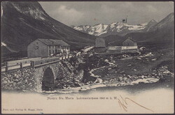 STA MARIA HOSPIZ 1904, 5c Ziffer auf passender Ansichtskarte, als ...