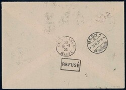 1923, R-Luftpostbrief mit 2-Länderfrankatur Schweiz/Marokko über ...