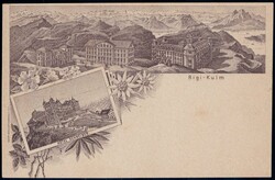 RIGI-KULM, dekorative LithokarteAutomatically generated translation ...