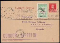 Argentinien 1931, Karte der 3. SüdamerikafahrtAutomatically ...