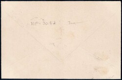1930, Balair-Erstflug Cherbourg-Basel mit vorderseitigem AK-Stempel, ...