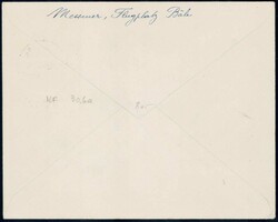 1930, Balair-Erstflug Basel-Cherbourg mit vorderseitigem AK-Stempel + ...