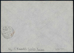 1939, Erstflug Büssel-Stockholm-Zürich, rückseitiger AK-Stempel, ...