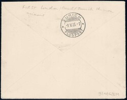 1925, Erstflug London-Zürich, Brief mit rückseitigem AK-Stempel, ...