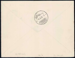 1925, Erstflug London-Zürich, Brief mit rückseitigem AK-Stempel, ...