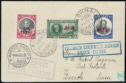 1932, Erstflüge Athen-Zürich und Saloniki-Zürich, 750 ...
