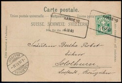 AARBERG 1792/1945, 2 Briefstücke + 10 Belege, dabei bessere Stempel ...