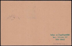 1946, Karte vom KLM-Erstflug Amsterdam-Zürich, SLH 140 ...