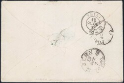 SION 1860, 15Rp karminrot, breitrandig auf sauberem Brief nach ...