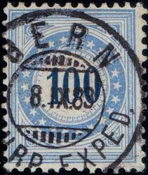 100c Faserpapier, perfekter Vollstempel BERN, sign. Guinand, 700 ...