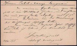 LANGNAU 1898, taxierte Karte von Pancsova (Serbien) nach ...