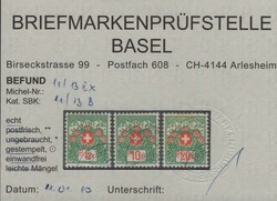 1927, Serie ohne Kontrollnummer (3), Befund Eichele, 750 ...