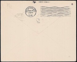 Liechtenstein Dampfer Bremen 26./27. August 1932, Brief ab ...