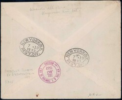 Liechtenstein Dampfer Europa 19./20. Juli 1933, Brief ab Triesenberg ...