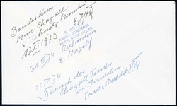 Marc Chagall 1973, sauberer Brief mit Originalunterschrift. Chagall ...