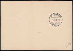 1958, Antwortkarte vom Lufthansa-Flug Brüssel-Frankfurt mit ...