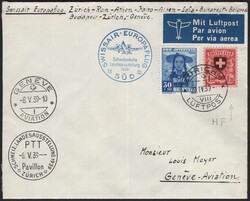 Flugpost, 24 ältere Belege, dabei bessere Frankaturen wie Abart ...