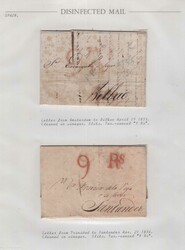 Disinfected Mail 1833/34, 2 Briefe mit ...
