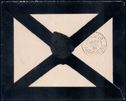 1901, 25c blau auf Trauerbrieflein nach Monaco