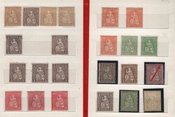 Sitzende Helvetia, gehaltvolles Lot in untersch. Erhaltung auf ...