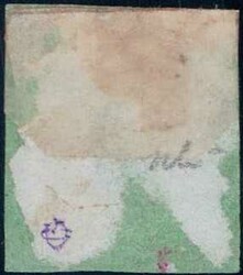 Genf 5c Grosser Adler, dunkelgrün, farbfrisch, oben links berührt, ...