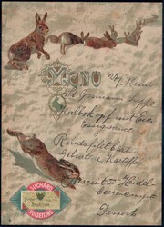 Menu, Lot von 5 Menukarten der Firma SuchardAutomatically generated ...