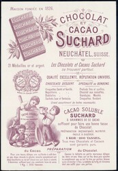 Menu, Lot von 5 Menukarten der Firma SuchardAutomatically generated ...