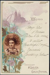 Menu, 1 Menukarten der Chocolat KohlerAutomatically generated ...