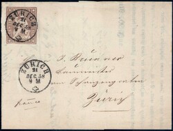 1858, 5Rp braun, farbfrisch und vollrandig auf sauberem ...