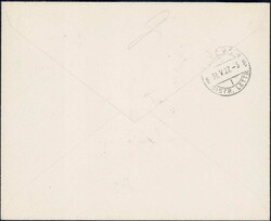 20+20c karminrot auf NHORA-Flug Chaux-de-Fonds nach Lausanne, SBK 550 ...