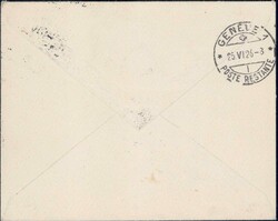 1926, Flugpostbrieflein Zürich-Genf ab Schaan, dekorative ...