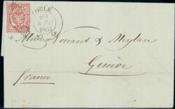 1852, Type 2, farbfrisch, rechts kurz an die Randlinie geschnitten ...