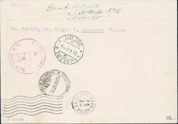 1947, Swissair-Flug Genf-New York, R-Brief nach Uruguay und nach ...
