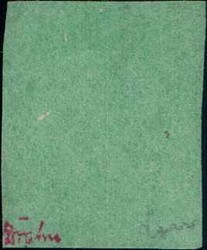 Genf 5c Grosser Adler, dunkelgrün, farbfrisch, teils der Randlinie ...