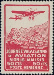 1913, Vorläufer Sion, gewöhnliches Papier, postfrisch, Befund ...