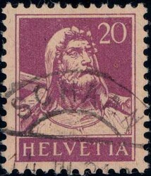 1921, 20c rotlila mit Vollstempel SCHAAN 14.3.21, Attest Marxer, Zst. ...